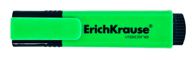 Маркер текстовыделитель ErichKrause V-12, 0.6-5.2 мм, флуоресцентные чернила на водной основе, зелёный