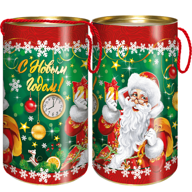 Туба картонная НГ 1 кг Подарочек d12*h22см
