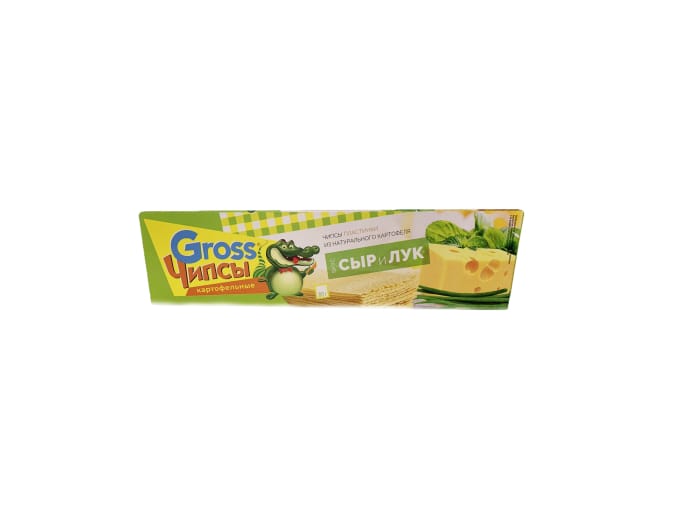 Чипсы "Gross" 80 г, Сыр и Лук Чипсы "Gross" 80 г, Сыр и Лук