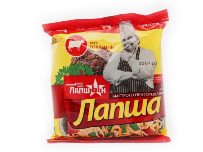 Лапша "ЛапшЫн" быстрого приготовления 50 г, Говядина Лапша "ЛапшЫн" быстрого приготовления 50 г, Говядина