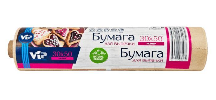 Бумага для выпечки 30*50м в пленке интр Бумага для выпечки 30*50м в пленке интр