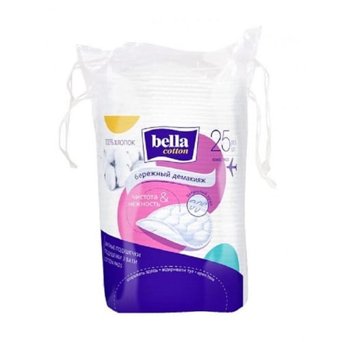 Ватные диски-подушечки "Bella" (25 шт.упак) Ватные диски-подушечки "Bella" (25 шт.упак)