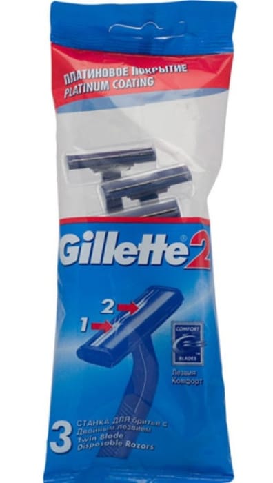 Станок бритвенный "Gillette" (3 шт.упак) Станок бритвенный "Gillette" (3 шт.упак)