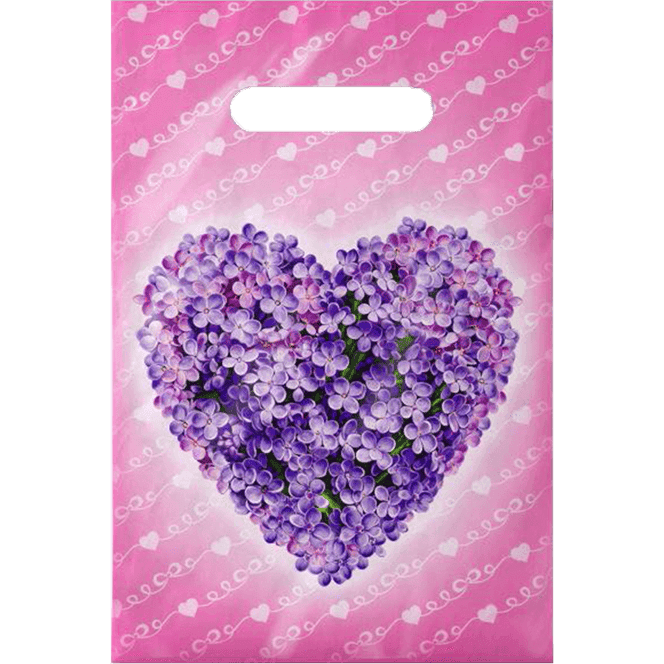 Пакет 20*30 см Сердечко из серени прорезь миник Пакет 20*30 см Сердечко из серени прорезь миник