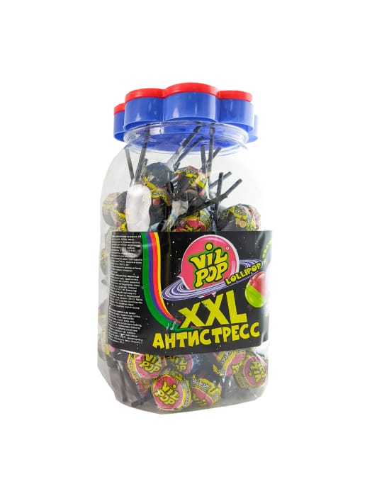 Леденец "Антистресс ХХL VIL POP" 24г (100 шт.упак) Леденец "Антистресс ХХL VIL POP" 24г (100 шт.упак)
